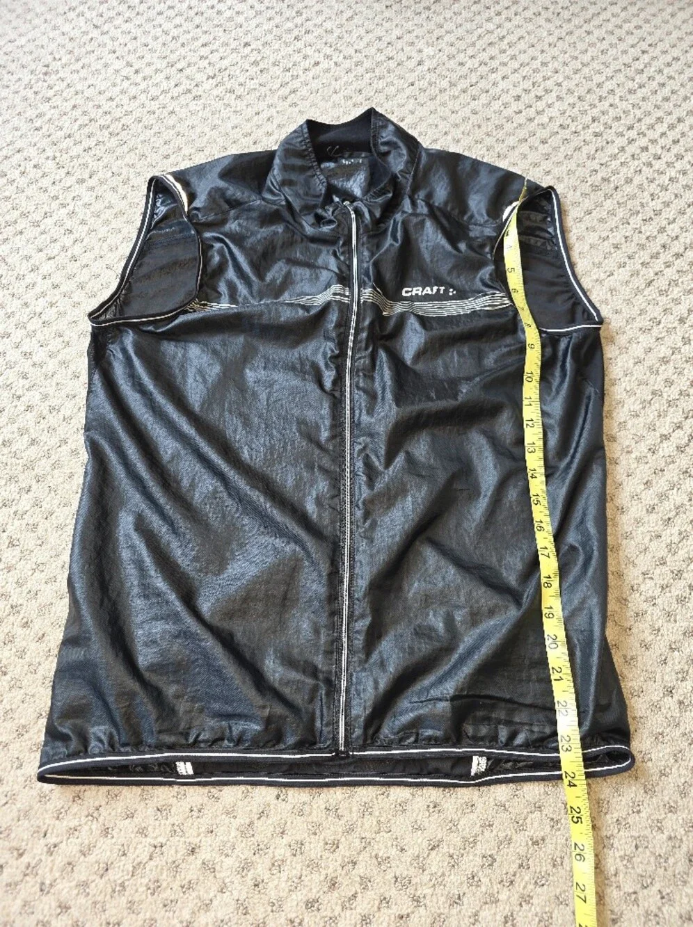 Craft Black And Reflective Cycling Vest